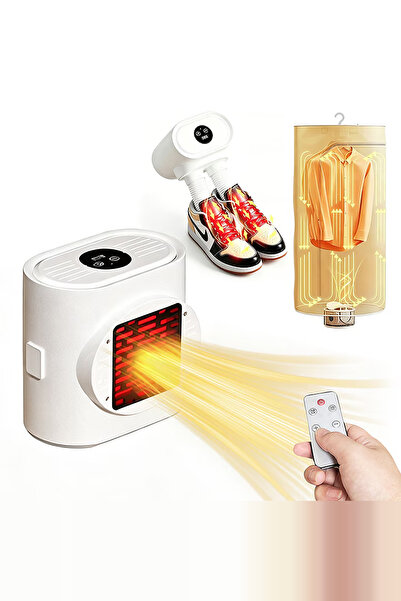 Viacare Uscător de Haine Portabil 3 în 1 – 600W, Aer Cald 360°, Temporizator ...