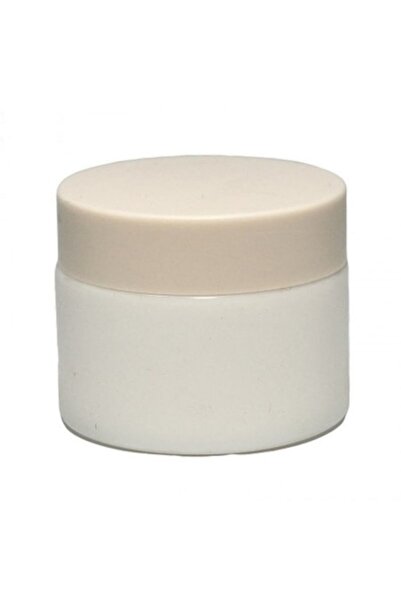 OEM Recipient cosmetic tip borcan, alb, ceramic, 50ml