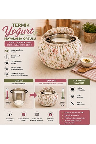 AHSEN TASARIM Yogurt, Yogurt-Inspired Cover, Yogurt-Inspired Cover Filled wit...