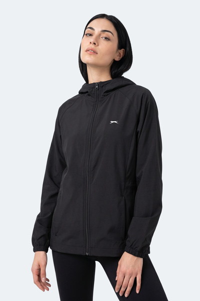 Slazenger Ρουστίκ Γυναικείο Μαύρο Αντιανεμικό Μπουφάν