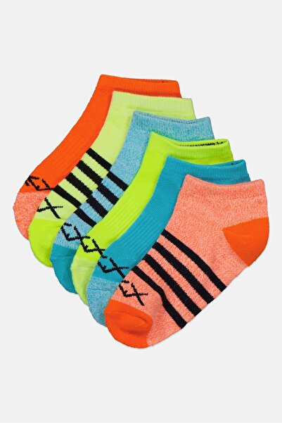 SKECHERS Kids Boy 6 Pairs Brand Logo Low Cut Socks, Multicolor