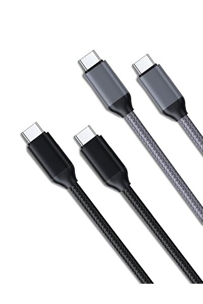 MAS CARNEY كابل USB C إلى USB C، كابل شحن USB C جديد مضفر (3 أقدام/6 أقدام، ع...