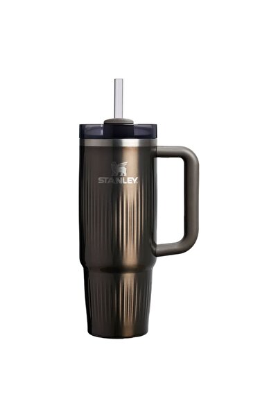 Stanley Quencher H2.O Fluted Tumbler Pipetli Termos Bardak 0.89 LT GunMetal S...