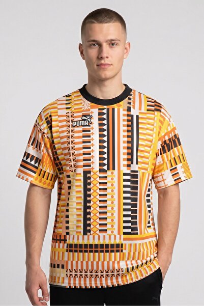 Puma Men Sportswear Fit Short Sleeve Football T-Shirt, Multicolor