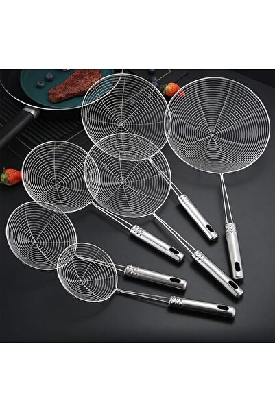 Yelajoy 6 Sizes Enhanced Stainless Steel Spider Strainer, Long Handle Skimmer...