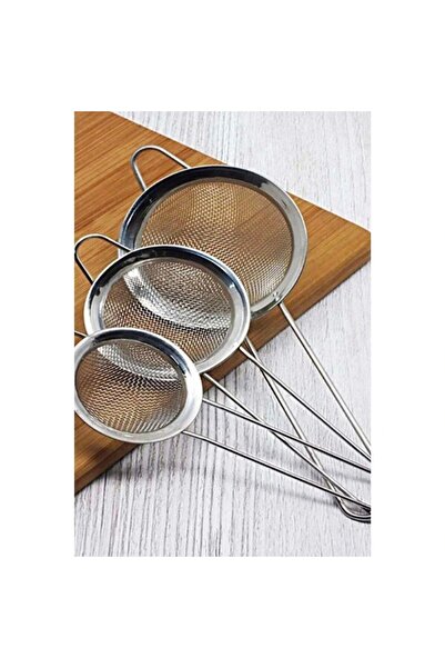 Royaleks Steel 3-Piece Strainer 6-7-8 cm