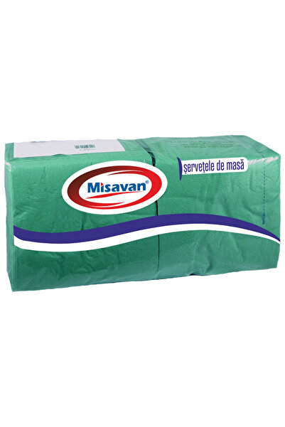 Misavan Servetele masa 33*33cm, 2 straturi, 250 buc/ set, GREEN