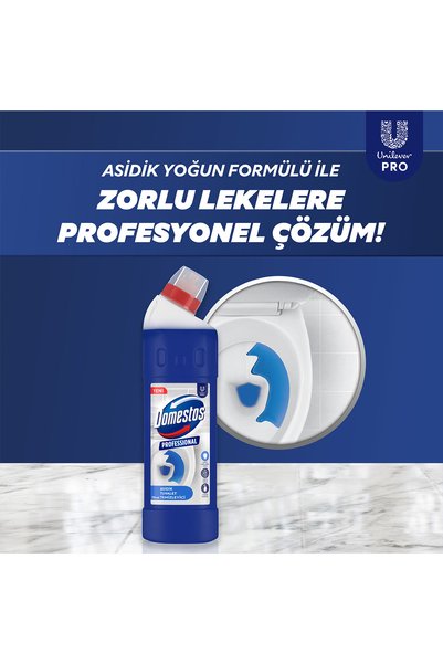 Domestos Çamaşır Suyu 1250m lx2 Yüzey Dezenfektanı 750ml x1 Tuvalet Temizleyici x1 Banyo Temizleyici x1