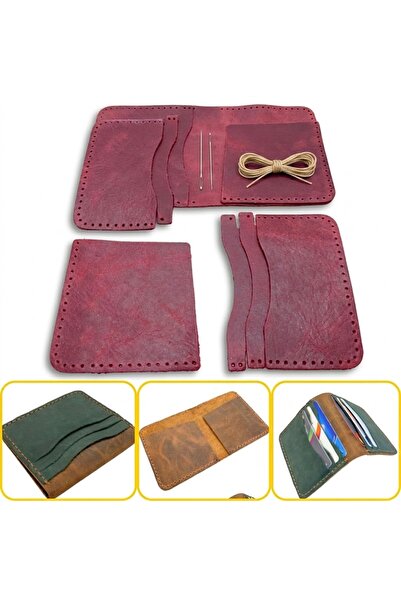 ipekbazaar مجموعة صنع المحفظة الجلدية من Diy Koza، مجموعة صنع المحفظة الرجالي...