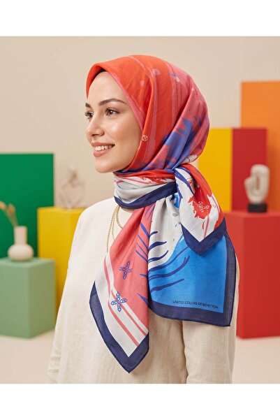 United Colors of Benetton Benetton Viscose Scarf - Siena - 1002-004 - Blue
