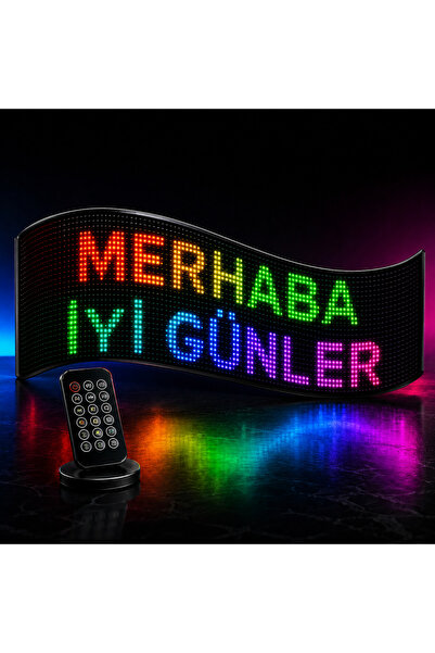 Cata CT-4569 RGB LED Matrix Ekran 20x80 Piksel Kumandalı Esnek Dijital Yazı v...