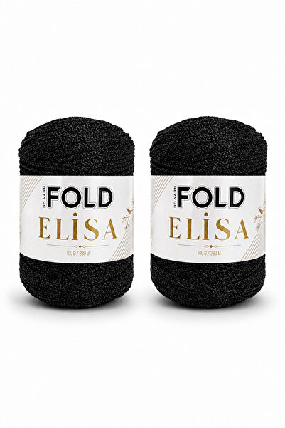 BD fold yarn Elisa - %100 Sim 100 Gr 230 Mt 2 Adet Örgü İpi Çanta İpi Burs Ça...