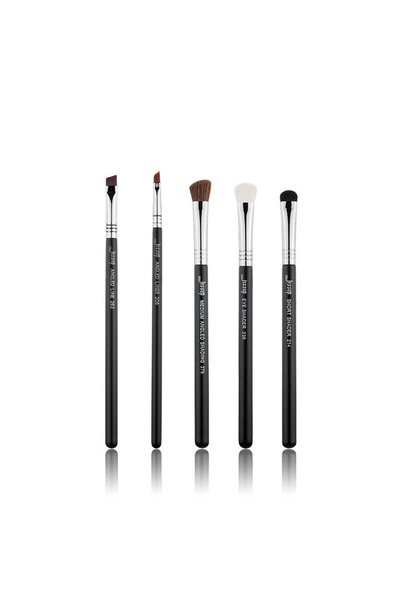 Jessup T302 PRO set de 5 pensule pentru machiaj facial și de ochi - negru/arg...