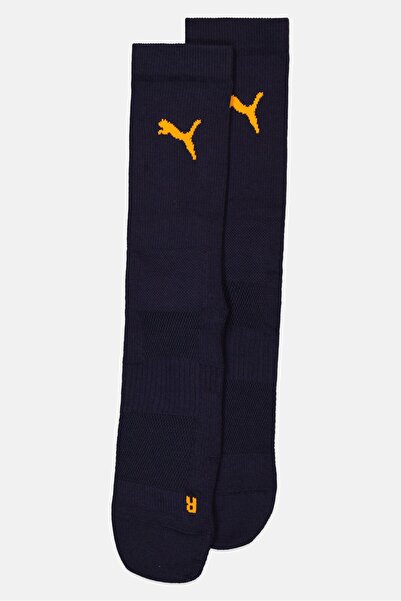 Puma Men 1 Pair Brand Logo Football Crew Socks, Dark Navy