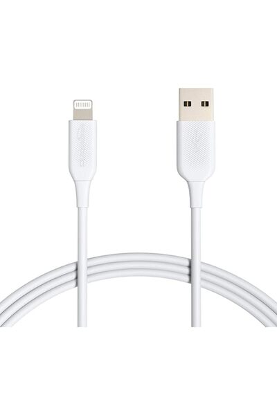 Amazon basics كابل شحن USB-A إلى Lightning ABS (عبوة من قطعتين)، شاحن معتمد M...