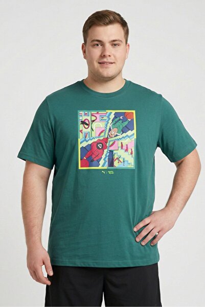 Puma x Squid Game Men Sportswear Fit Short Sleeve Outdoor T-Shirt, Green