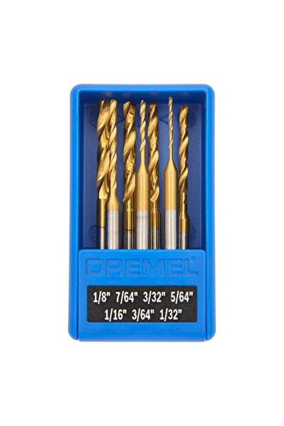 Dremel مجموعة من 7 قطع من رؤوس الحفر الدوارة المطلية بالتيتانيوم بقوة 628 حصا...