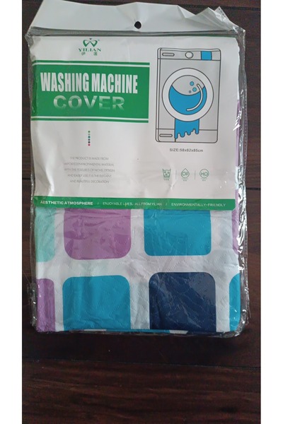 AVA Husa Protectie Masina de Spalat 58x62x85 cm, Impermeabila, Model Geometri...