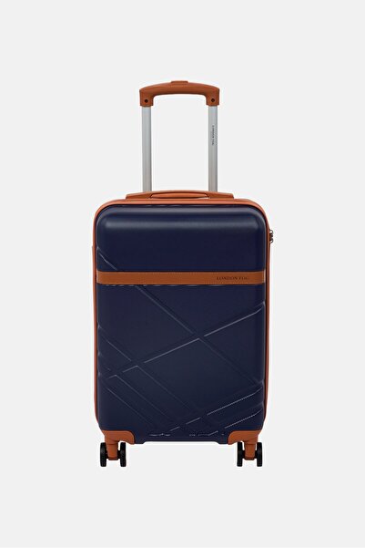 London Fog 20 Inch Hardshell Check In Spinner Luggage, Blue
