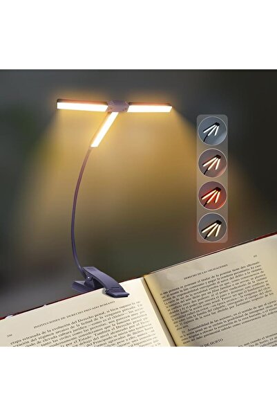 KASTWAVE Rechargeable Book Light for Reading in Bed, 4 Colors & 3 Brightness ...