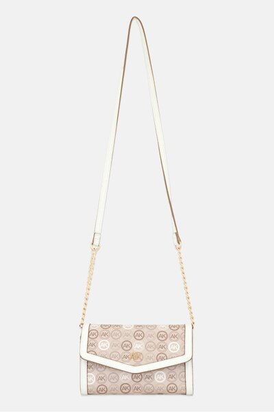 Anne Klein Women Monogram Pattern Cross Body Bag, Multicolor