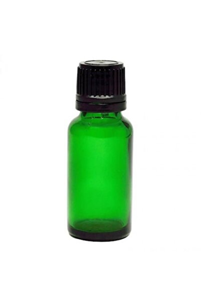 Bottle Verde cu pipetă, capac negru pentru pipetă, 20ml