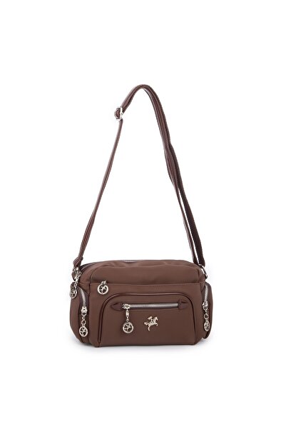Nas Bag Women's Multi-Compartment Daily Crossbody Bag Brown Buzzy
