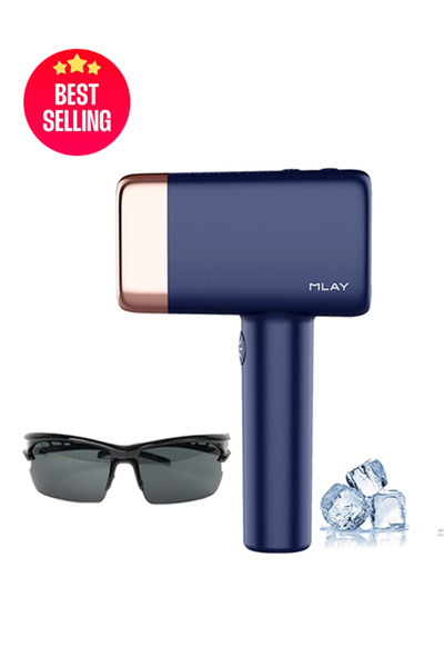 Mlay T14 IPL Ice Cooling Hair Removal Device 500000 Flashes Dark Blue Halal C...