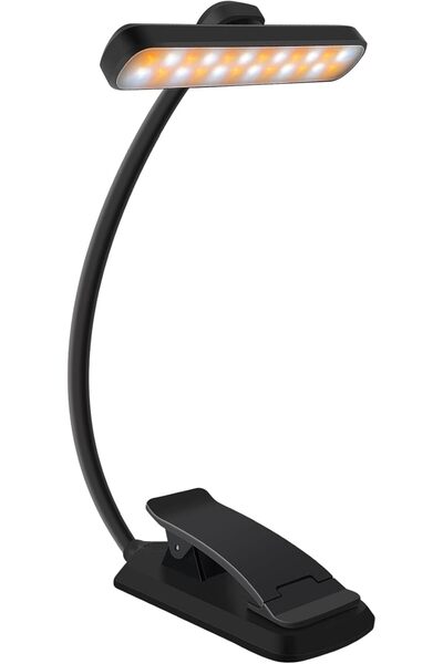 GENERAL karidi 24 LED Rechargeable Reading Light 360°, 5-Tone Reading Lamp, U...