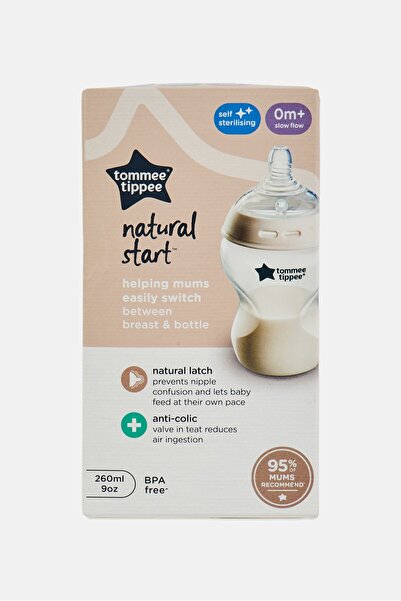tommee tippee Baby Feeding Bottles 260ml, Clear