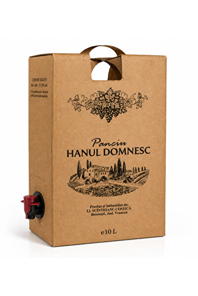 SUPERMEMO Vin Alb Demidulce Hanul Domnesc Panciu, Bag-in-Box 10 L, Alc. 11,5%...