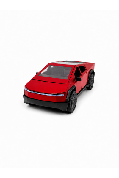 Kidzon Kırmızı Metal Elektrikli Pick-Up Oyuncak Araba Açılır Kapılı Çekmeceli...