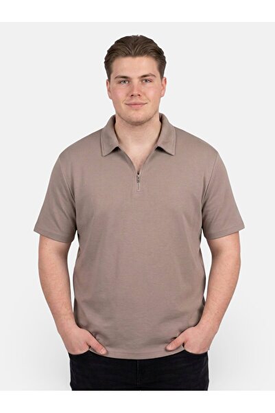 Garment Research London Men Oversized Fit Solid Short Sleeve Polo Shirt, Dark...