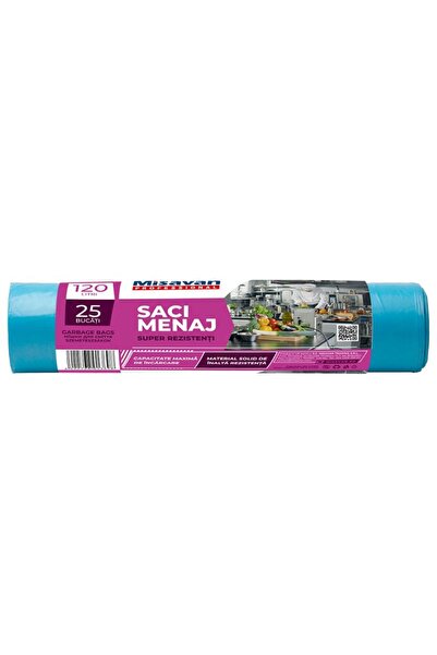 Misavan Saci menajeri 120l, 25 buc, albastru