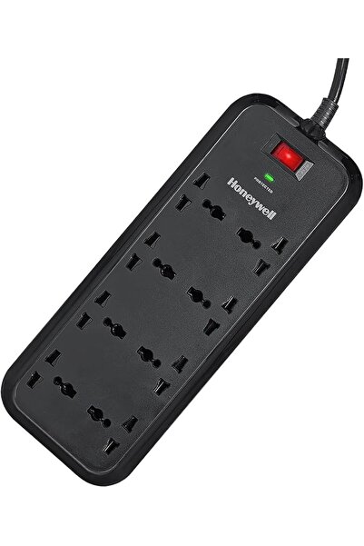 HONEYWELL 8 Out Surge Protector With Master Switch