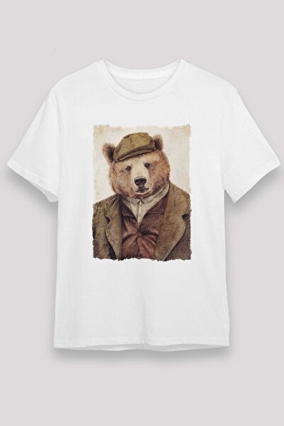 Darkhane Bear White Unisex T-Shirt T-Shirt