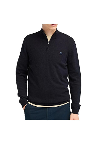 Timberland Cohas Brook Merino 1/4 Zip Sweater Men's Navy Blue Sweater