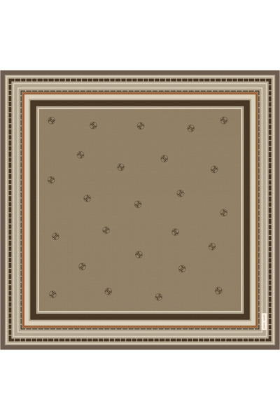 Pierre Cardin Beige 90X90 Silk Crepe Satin Scarf
