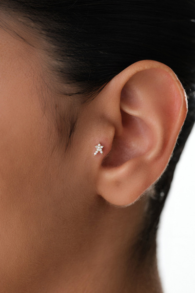 YAVUZ KUYUMCULUK 14 Ayar Altın Kutup Yıldızı Tragus