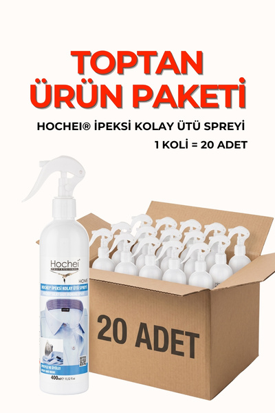 Hochei TOPTANCI PAKETİ İpeksi Kolay Ütü Spreyi 400 ml x 20 ADET