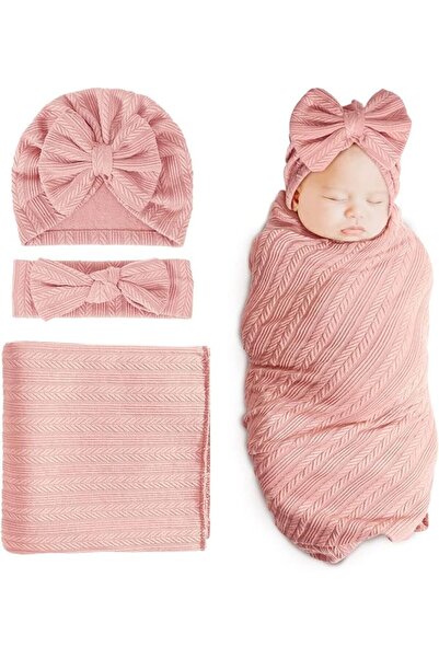 SYOSI Three-Piece Set Newborn Baby Blanket Soft Swaddle Blankets for Infant C...