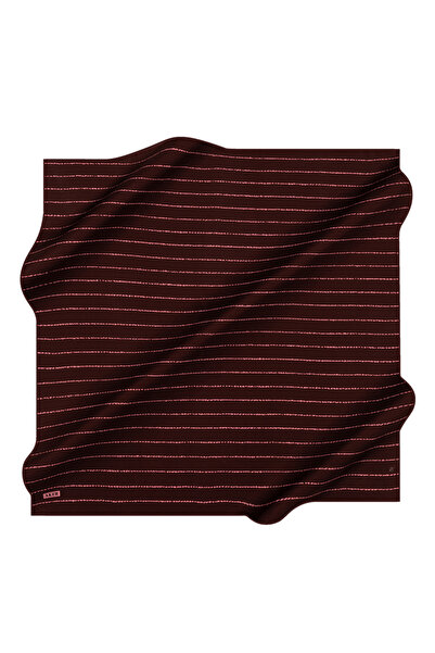 Aker Burgundy 90X90 Silk Crepe Satin Scarf