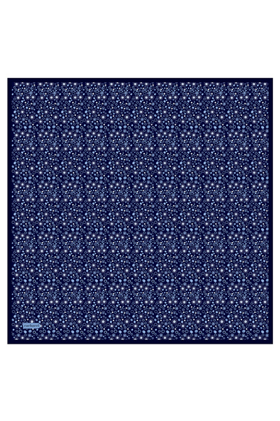 Cacharel Lacivert 90X90 İpek Twill Eşarp