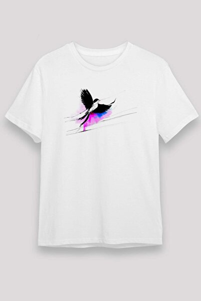 Darkhane Bird White Unisex T-Shirt T-Shirt
