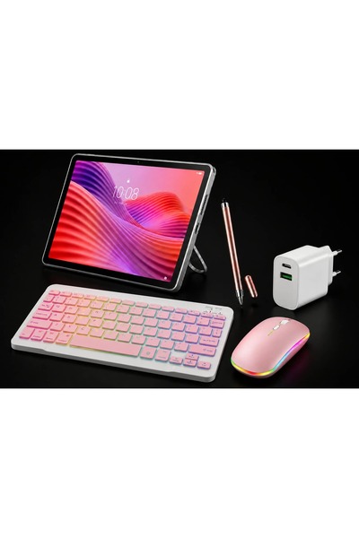 LENOVO Tab M10 4GB/128GB(SİM KART DESTEKLİ)10.1"İNCH +RGB(IŞIKLI KLAVYE MOUSE...