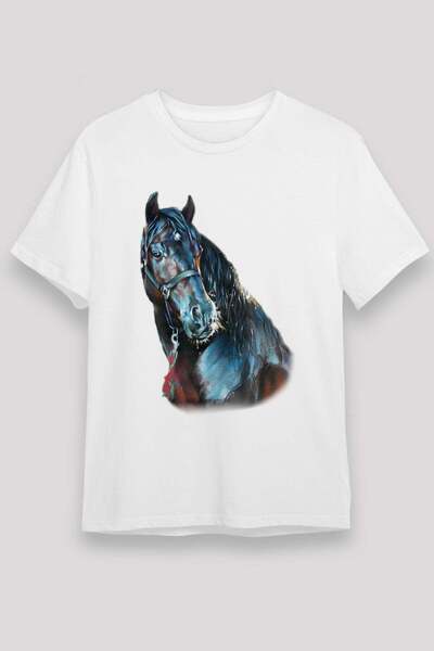 Darkhane Horse White Unisex T-Shirt T-Shirt