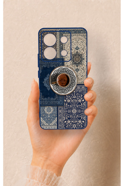 Vip Case Redmi Note 13 Pro 5G Uyumlu Türk Kahvesi ve Kilim Desenli Silikon Kılıf