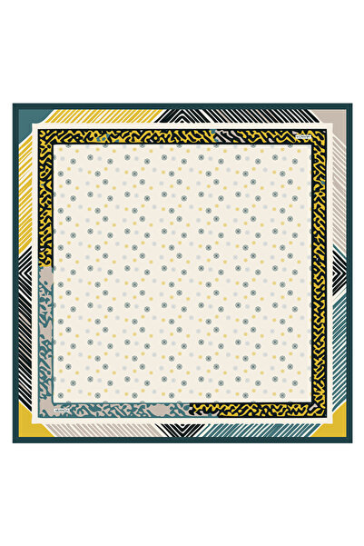 Arancia Petrol Green 90X90 Silk Twill Scarf