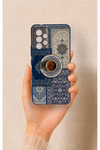 Vip Case Samsung A53 Uyumlu Türk Kahvesi ve Kilim Desenli Silikon Kılıf
