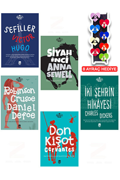 Ema Yayınları 5.6.7 ve 8 Sınıflar İçin Okuma Seti Robinson Crusoe Don Kişot İ...